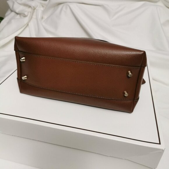 Furla Piper Small Dome Satchel Cognac Pebbled Leather - Picture 5 of 11